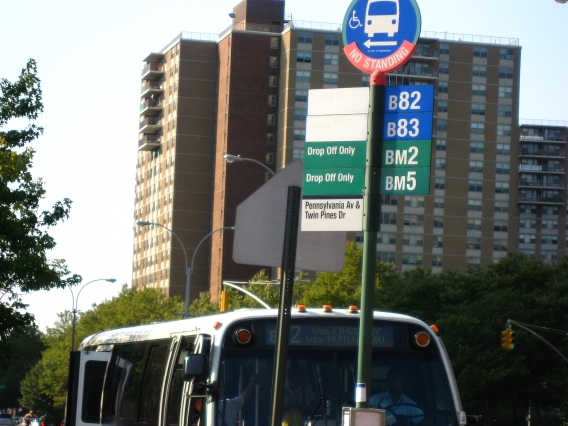 MTA bus stop